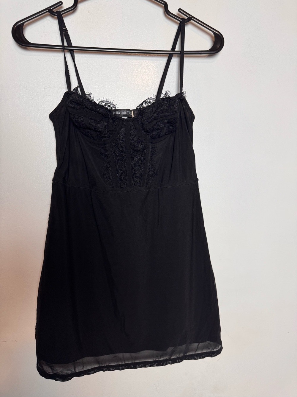 Urban outfitters black lace corset dress size-small